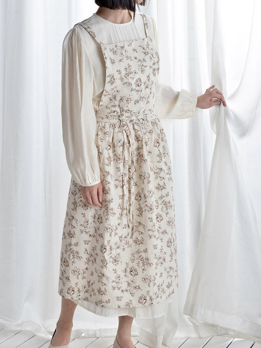 Tablier imperméable en coton long