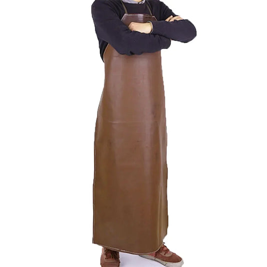 Tablier long marron 