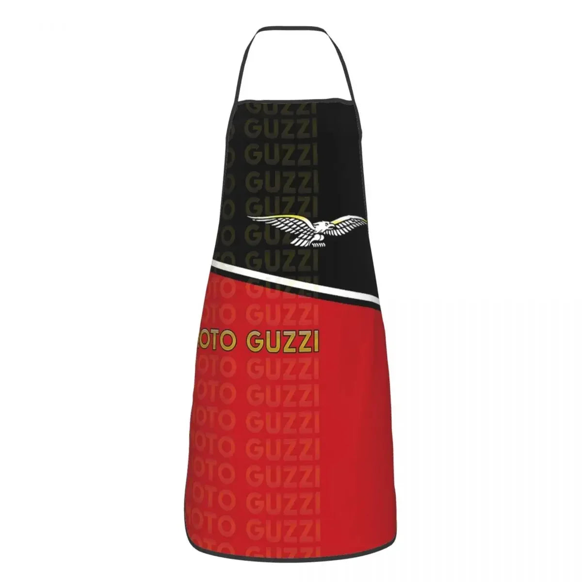 Tablier moto rouge et noir
