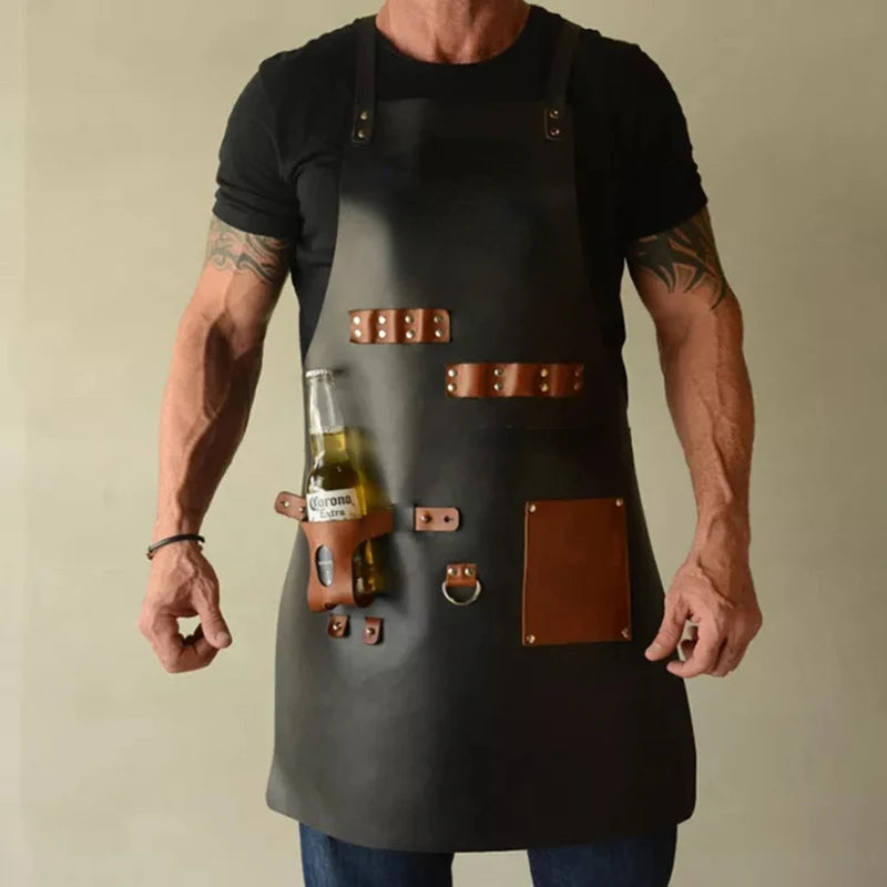 Tablier pour barbecue vert foncée 