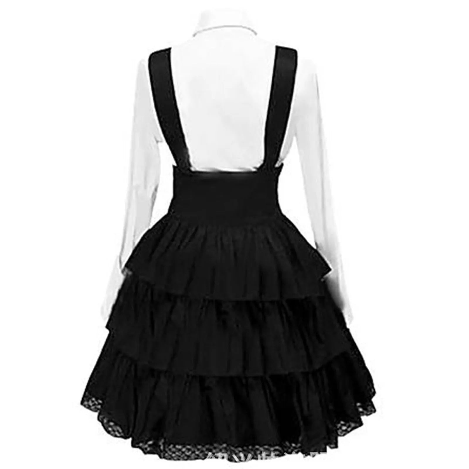 Tablier robe femme noir et blanche 