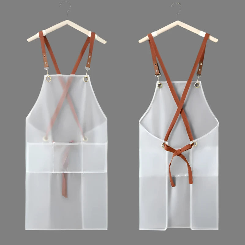 Tablier transparent imperméable 