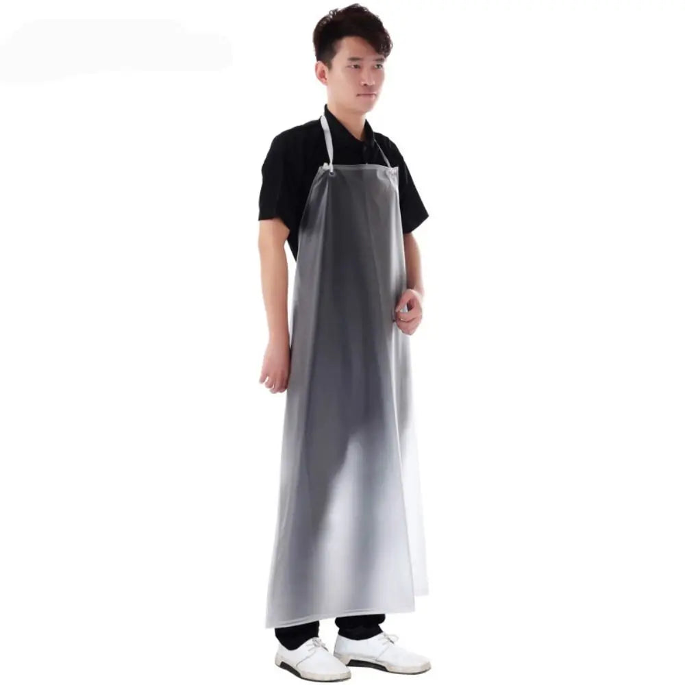 Tablier transparent sur fond blanc 